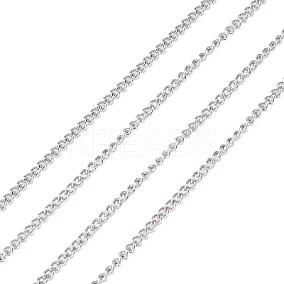 Tarnish Resistant 304 Stainless Steel Curb Chains CHS-R008-04-1