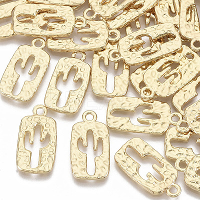 Alloy Hammered Pendants X-PALLOY-S132-015-1