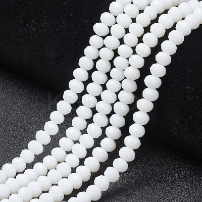 Opaque Solid Color Glass Beads Strands EGLA-A034-P6mm-D01-1