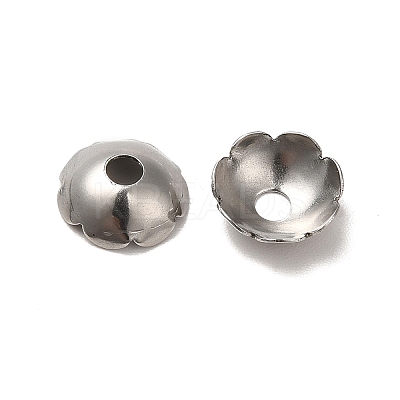 Non-Tarnish 304 Stainless Steel Bead Caps STAS-D244-01P-1