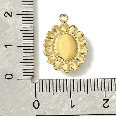 Ion Plating(IP) Real 14K Gold Plated 304 Stainless Steel with Glass Pendant FIND-Z028-30D-1