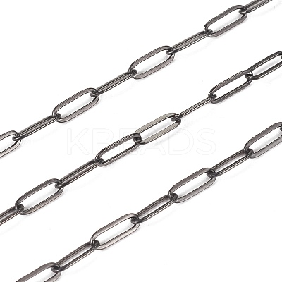 304 Stainless Steel Paperclip Chains STAS-K209-07EB-1