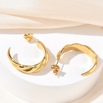 304 Stainless Steel Stud Earrings for Women EJEW-K333-30G-1