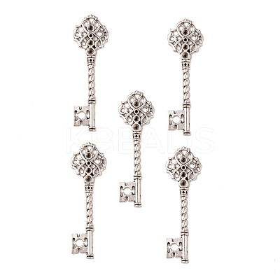 Key Tibetan Style Pendant Rhinestone Settings TIBEB-A101291-AS-LF-1