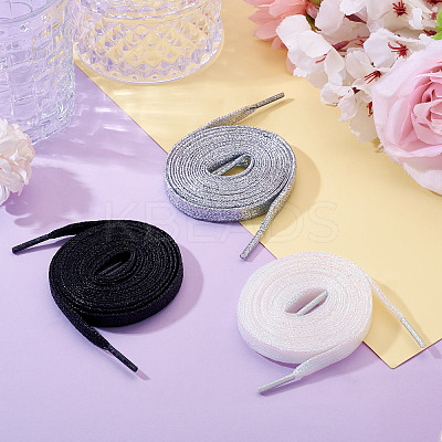 3 Pairs 3 Colors Polyester Cord Shoelace AJEW-TA0002-36A-1