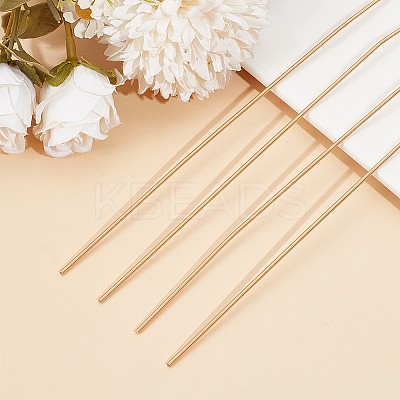 5Pcs Rack Plating Copper French Wire KK-BBC0013-59B-1