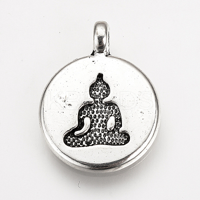 Tibetan Style Alloy Pendants LS-TIBEP-Q078-28AS-NR-1