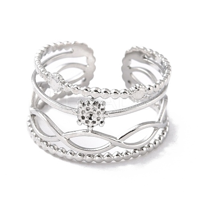 Tarnish Resistant 304 Stainless Steel Finger Rings RJEW-L102-33P-1