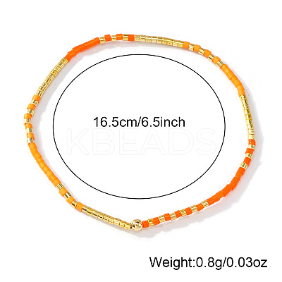 5Pcs 5 Colors Bohemian Color Glass Seed Beaded Stretch Bracelet Sets for Women Elegant Casual Jewelry Gift ES9222-1-1