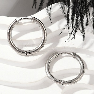 202 Stainless Steel Huggie Hoop Earrings X-EJEW-F111A-20mm-P01-1