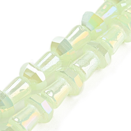 Electroplate Glass Beads Strands GLAA-K064-01A-06-1