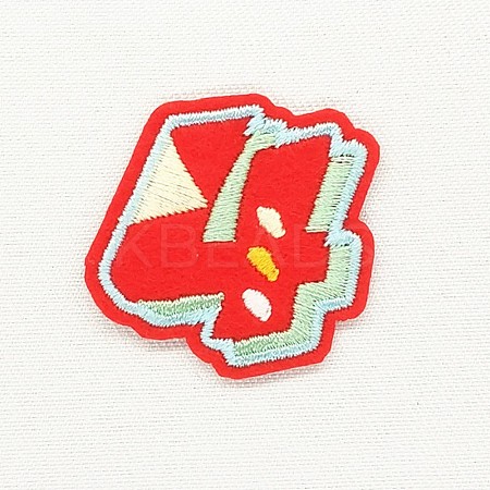 Computerized Embroidery Cloth Iron on/Sew on Patches DIY-K012-03-S1003-4-1