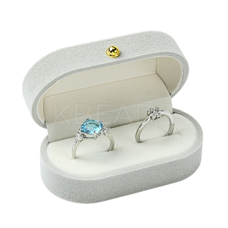 1Pc Rectangle Velvet Couple Rings Boxes CON-YW0001-96A-1