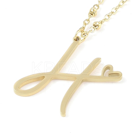 304 Stainless Steel Pendant Necklaces LS-NJEW-H029-02G-H-1