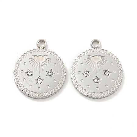 304 Stainless Steel Pendants STAS-L278-026P-1