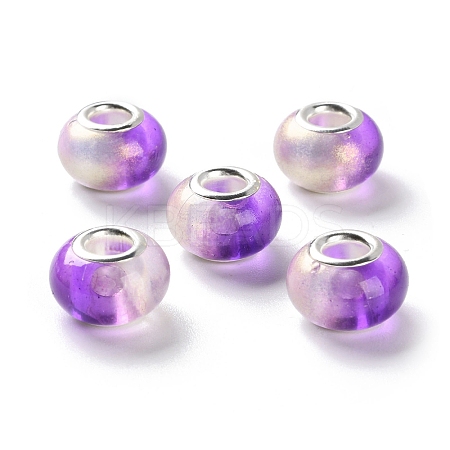 Two Tone Resin European Beads LS-RESI-M001-02G-1