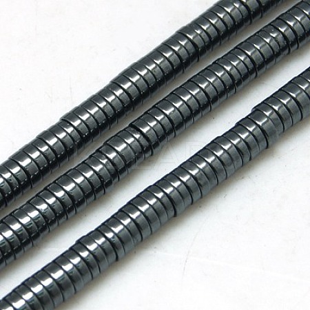 Non-magnetic Synthetic Hematite Beads Strands G-K011-4x1mm-04-1