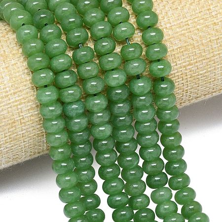 Natural Malaysia Jade Beads Strands G-B165-G01-5x8mm-16-1