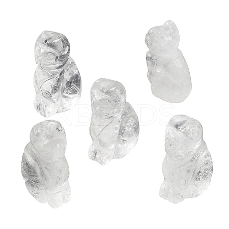 Natural Quartz Crystal Carved Healing Figurines G-B062-04F-1