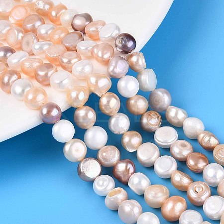 Natural Cultured Freshwater Pearl Beads Strands PEAR-N014-05M-02-1