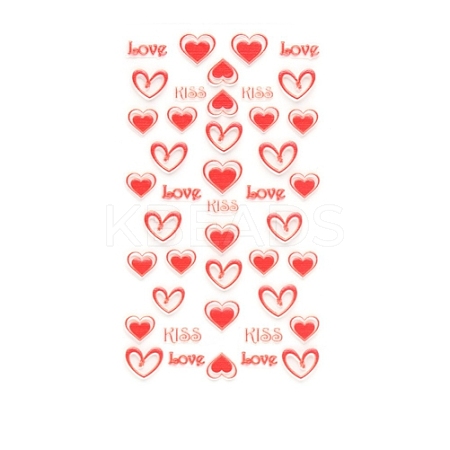 Valentine's Day 5D Love Nail Art Sticker Decals MRMJ-R109-Z-D4376-1
