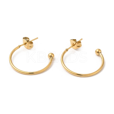 304 Stainless Steel Stud Earring EJEW-H134-02C-G-1