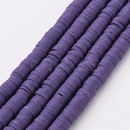 Handmade Polymer Clay Bead Strands CLAY-T002-6mm-39-1