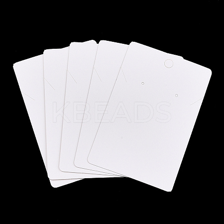 Rectangle Paper One Pair Earring Display Cards with Hanging Hole CDIS-YWC0001-01-1