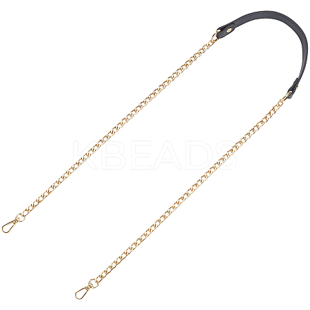 Imitation Leather & Alloy Crossbody Purse Chains FIND-WH20033-034F-LG-1