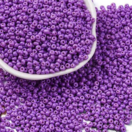 8/0 Baking Paint Glass Seed Beads SEED-M012-02A-40-1