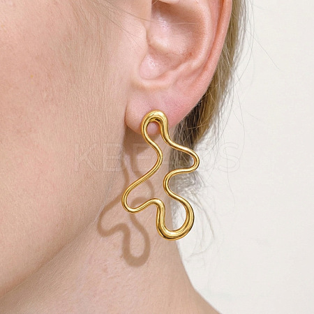304 Stainless Steel Stud Earrings for Women SV1597-1