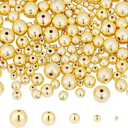 380Pcs 5 Sizes Electroplate Non-magnetic Synthetic Hematite Beads G-NB0002-72-1