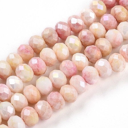 Ombre Effect Dyed Glass Beads Strands X-GLAA-C023-02-A03-1