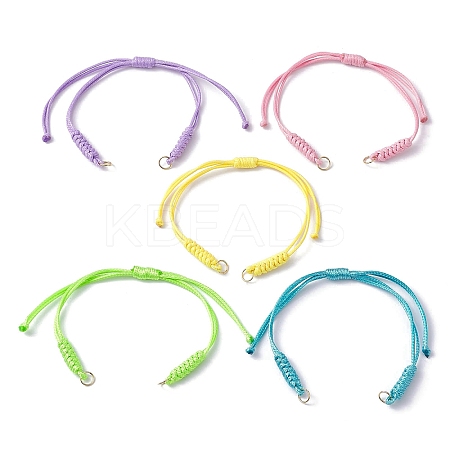 Adjustable Braided Eco-Friendly Korean Waxed Polyester Cord AJEW-JB01204-1