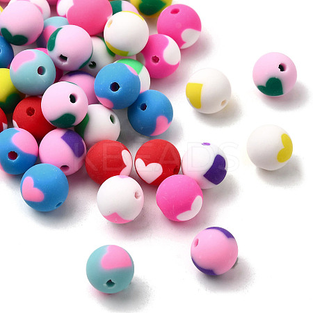 Handmade Polymer Clay Beads CLAY-I011-01B-1