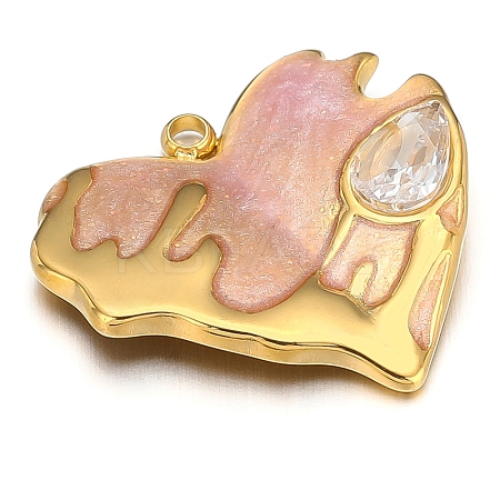 Stainless Steel Rhinestone Pendants X-PW-WG38426-06-1