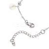 3Pcs Christmas Snowflake Alloy Charm Bracelets BJEW-JB12677-7