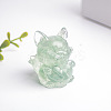Natural Fluorite Fox Display Decorations WG88930-14-1