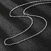 Non-Tarnish 304 Stainless Steel Cable Chain for Necklace STAS-E052-61P-50cm-2