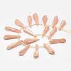 Electroplated Natural Quartz Crystal Beads Strands G-G890-A-09-2