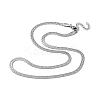 Non-Tarnish 304 Stainless Steel Herringbone Chain Necklaces LS-NJEW-P282-02P-2