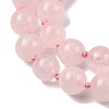 Natural Rose Quartz Mala Prayer Round Beaded Wrap Necklaces with Long Tassel and Metal Tree of Life FS-WG93CBE-02-3