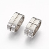 Tarnish Resistant 201 Stainless Steel Slide Charms STAS-G187-32P-2
