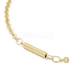 Vacuum Plating 304 Stainless Steel Column Link Chains Necklace for Women STAS-E001-11G-2