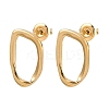 304 Stainless Steel Nuggets Stud Earrings EJEW-I320-17G-4