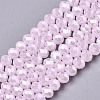 Electroplate Glass Beads Strands EGLA-A034-J8mm-A09-1