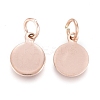 Ion Plating(IP) 304 Stainless Steel Charms EJEW-L238-02A-RG-2