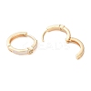 Brass Micro Pave Clear Cubic Zirconia Hoop Earrings for Women EJEW-S234-06G-2