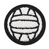 Sports Ball Theme Computerized Towel Fabric Embroidery Iron on Cloth Patches PATC-WH0007-23E-1