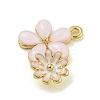 Rack Plating Alloy Enamel Pendants FIND-M033-08A-03-2